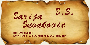 Darija Šuvaković vizit kartica